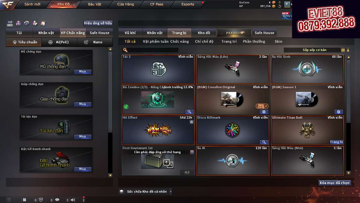 shop acc cf uy tin gia re